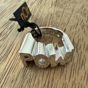 nOir Jewelry Bold Silver Pow! Ring